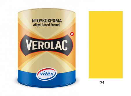 Vitex Verolac  - alkydový lesklý email č.24 žltá horčicová 0,750L